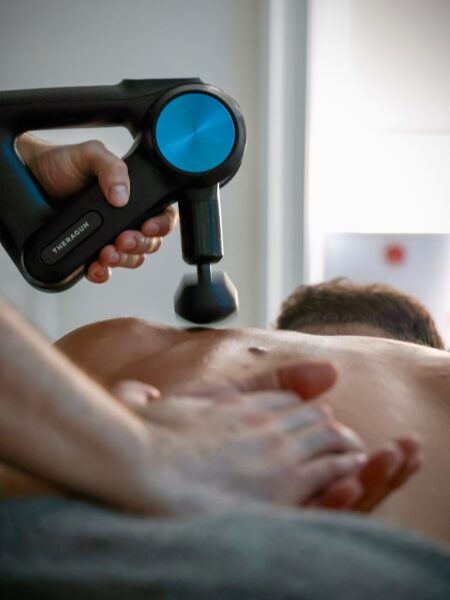 Man receiving a massage