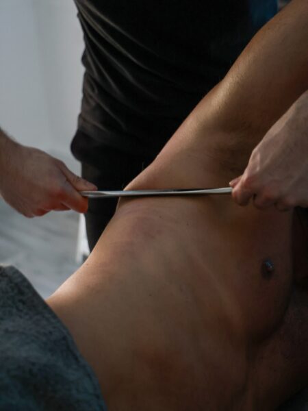 Man receiving a massage